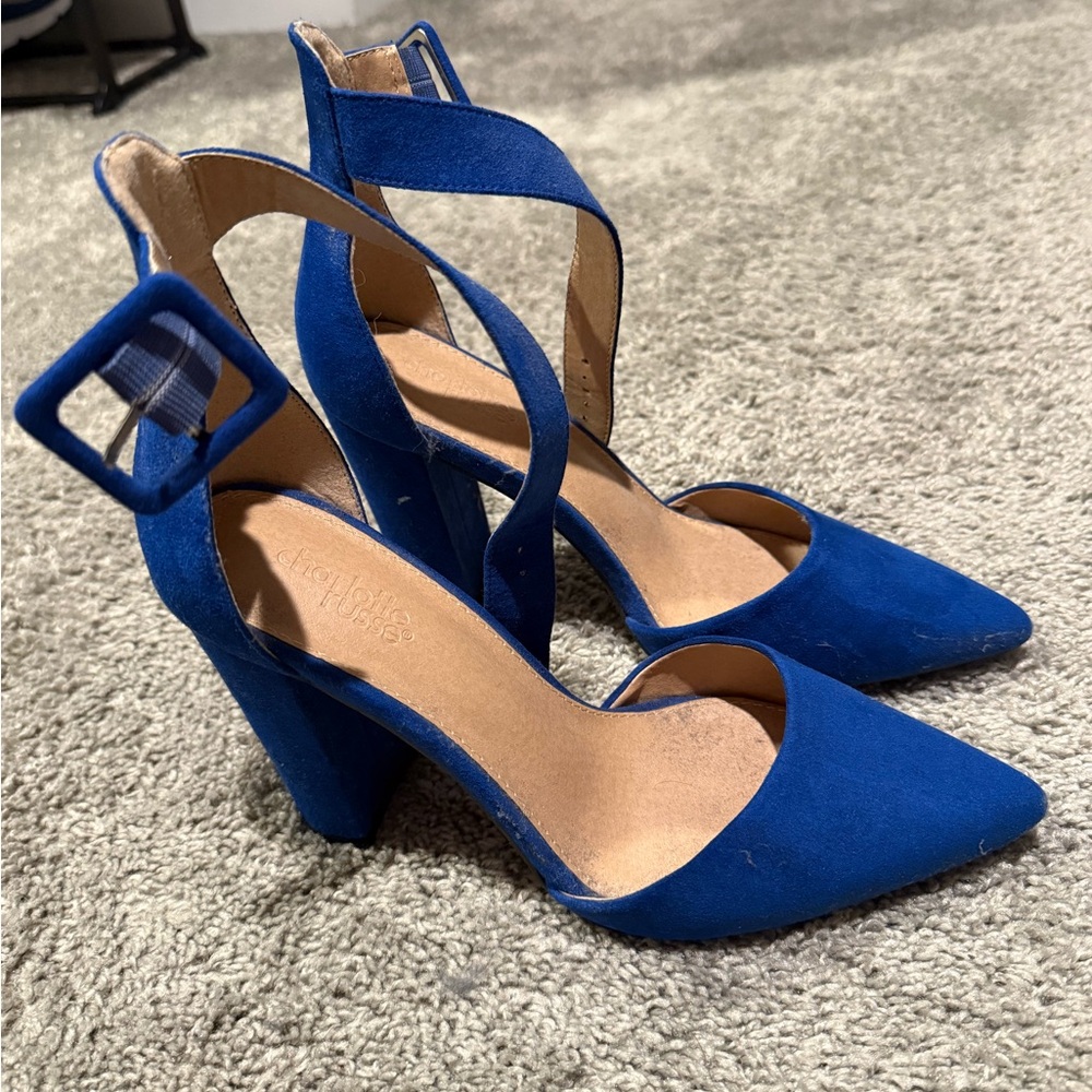 Charlotte Russe Strappy Blue Heels